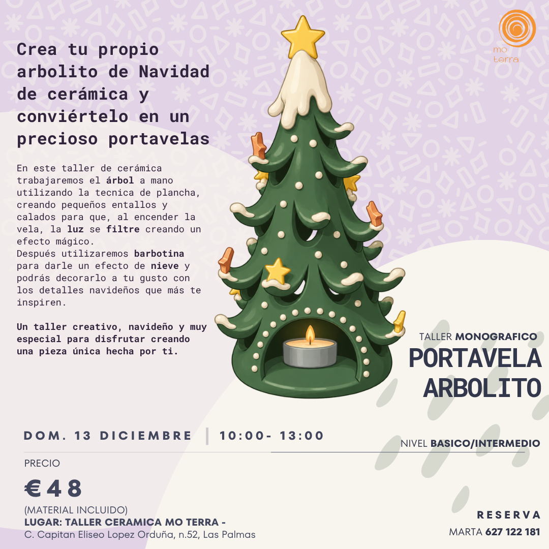 Taller Portavela Arbolito ** Diciembre **