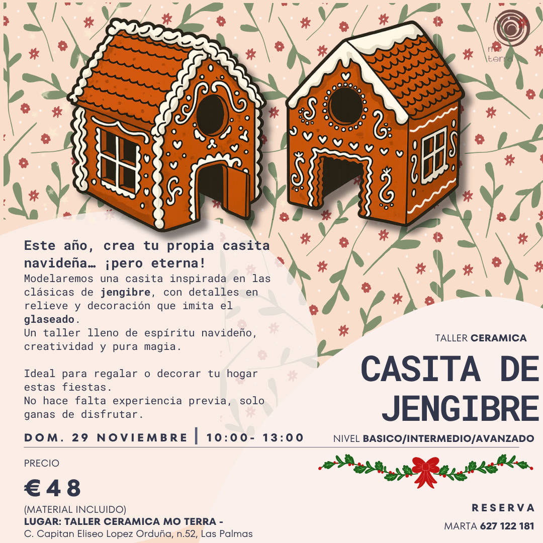 Taller CASITA DE JENGIBRE ** Noviembre **