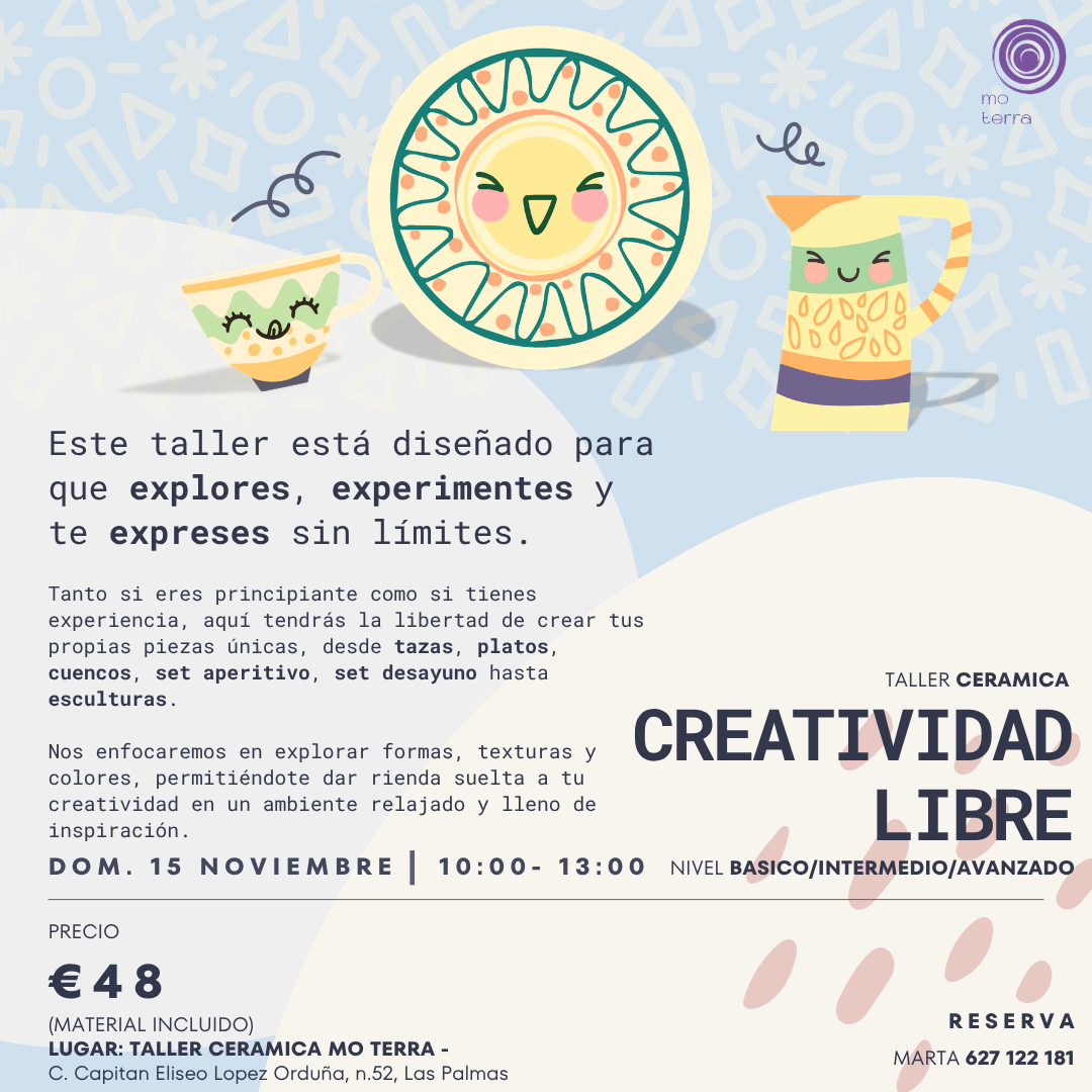 Taller Creatividad Libre ** Noviembre **