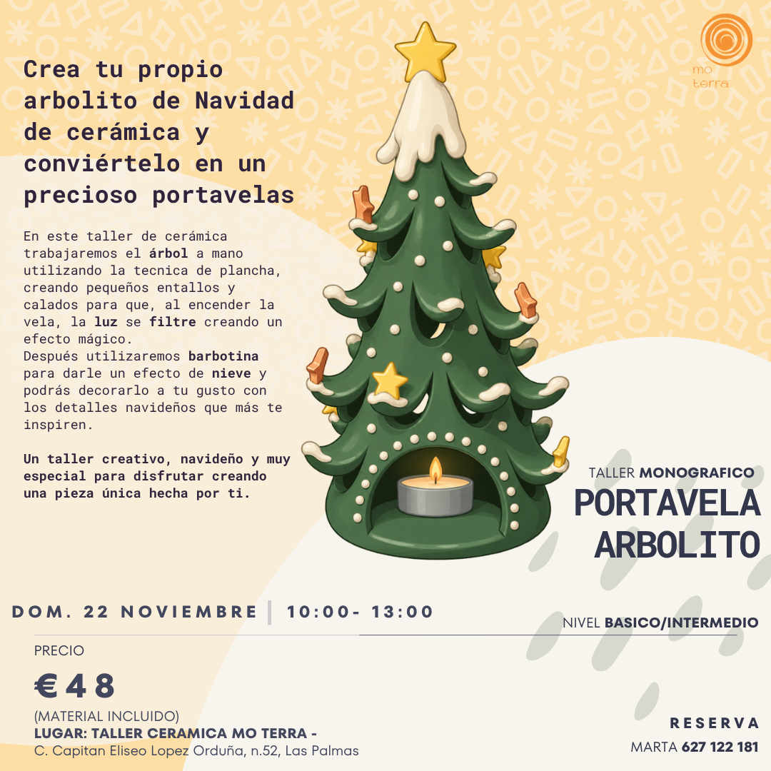 Taller Portavela Arbolito ** Noviembre **