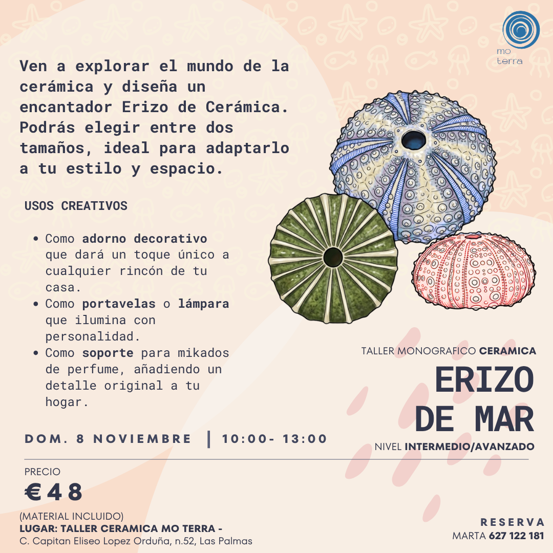 Taller Erizo de Mar ** Noviembre **