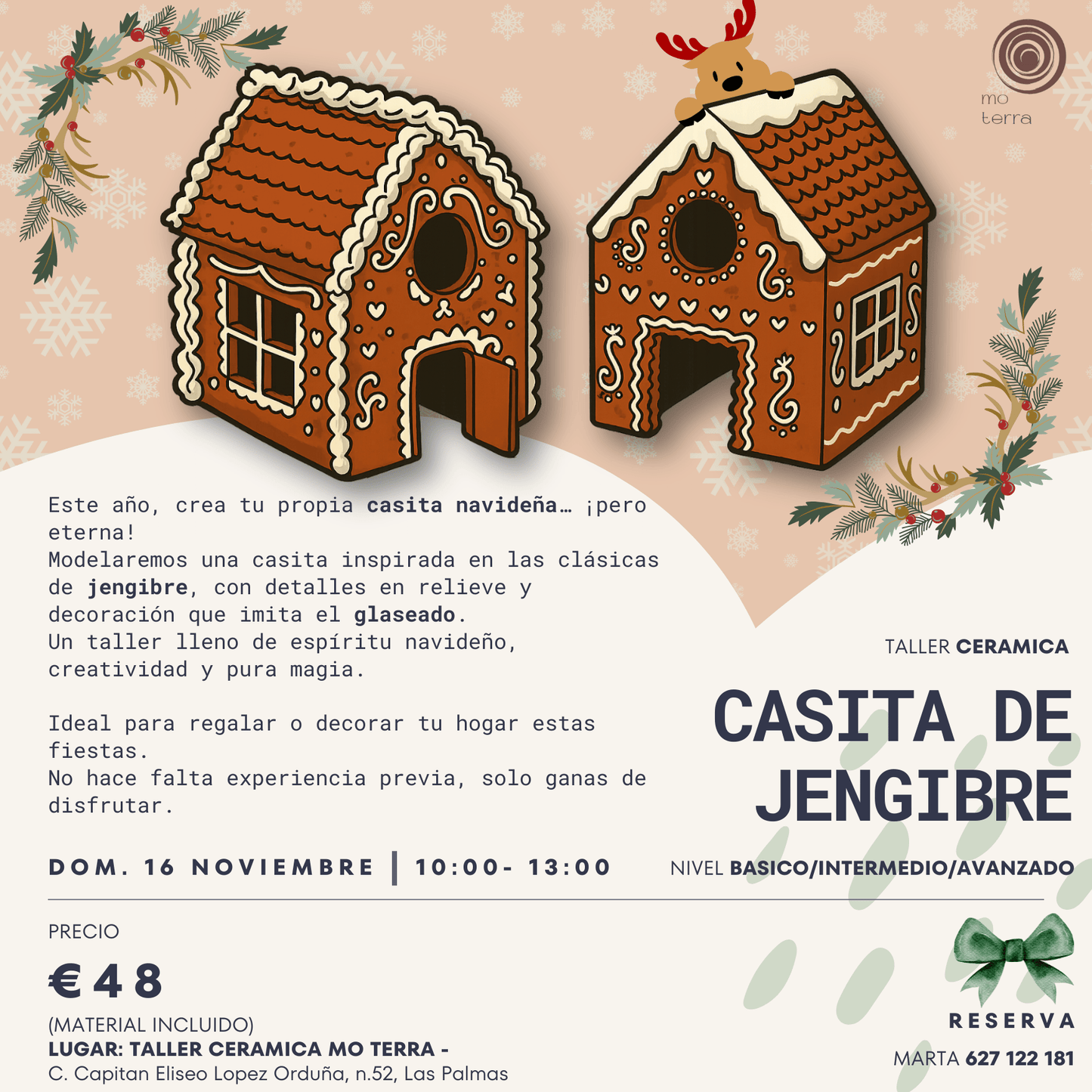 Casita de Jengibre (DOM. 16/11) - Mo Terra Pottery