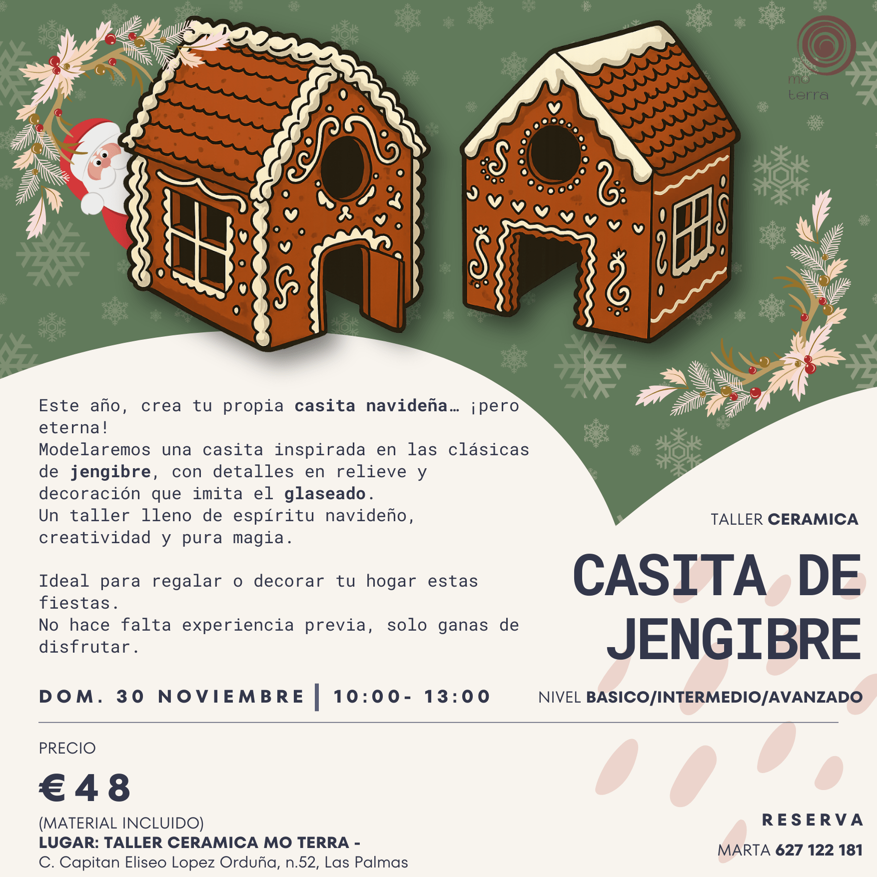Casita de Jengibre (DOM. 30/11) - Mo Terra Pottery