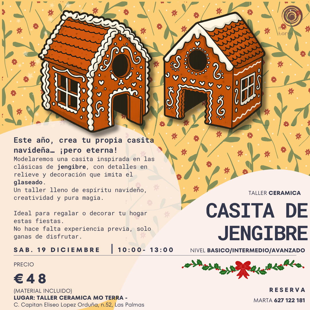 Taller CASITA DE JENGIBRE ** Diciembre **