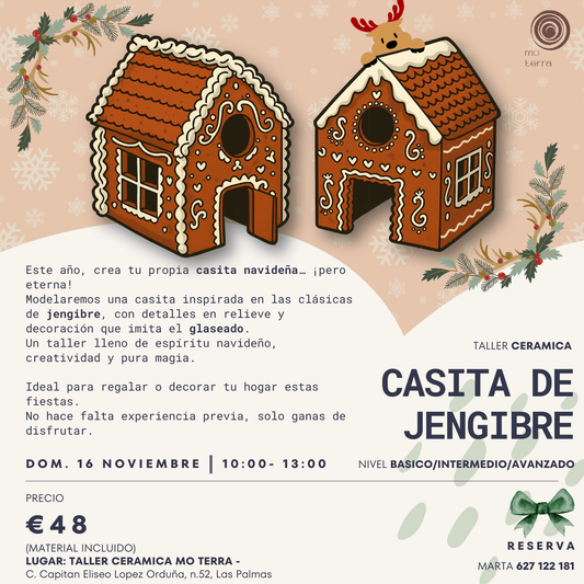 Casita de Jengibre (DOM. 16/11) - Mo Terra Pottery