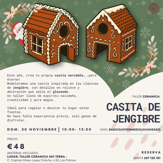 Casita de Jengibre (DOM. 30/11) - Mo Terra Pottery