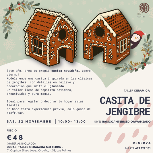 Casita de Jengibre (SAB. 22/11) - Mo Terra Pottery