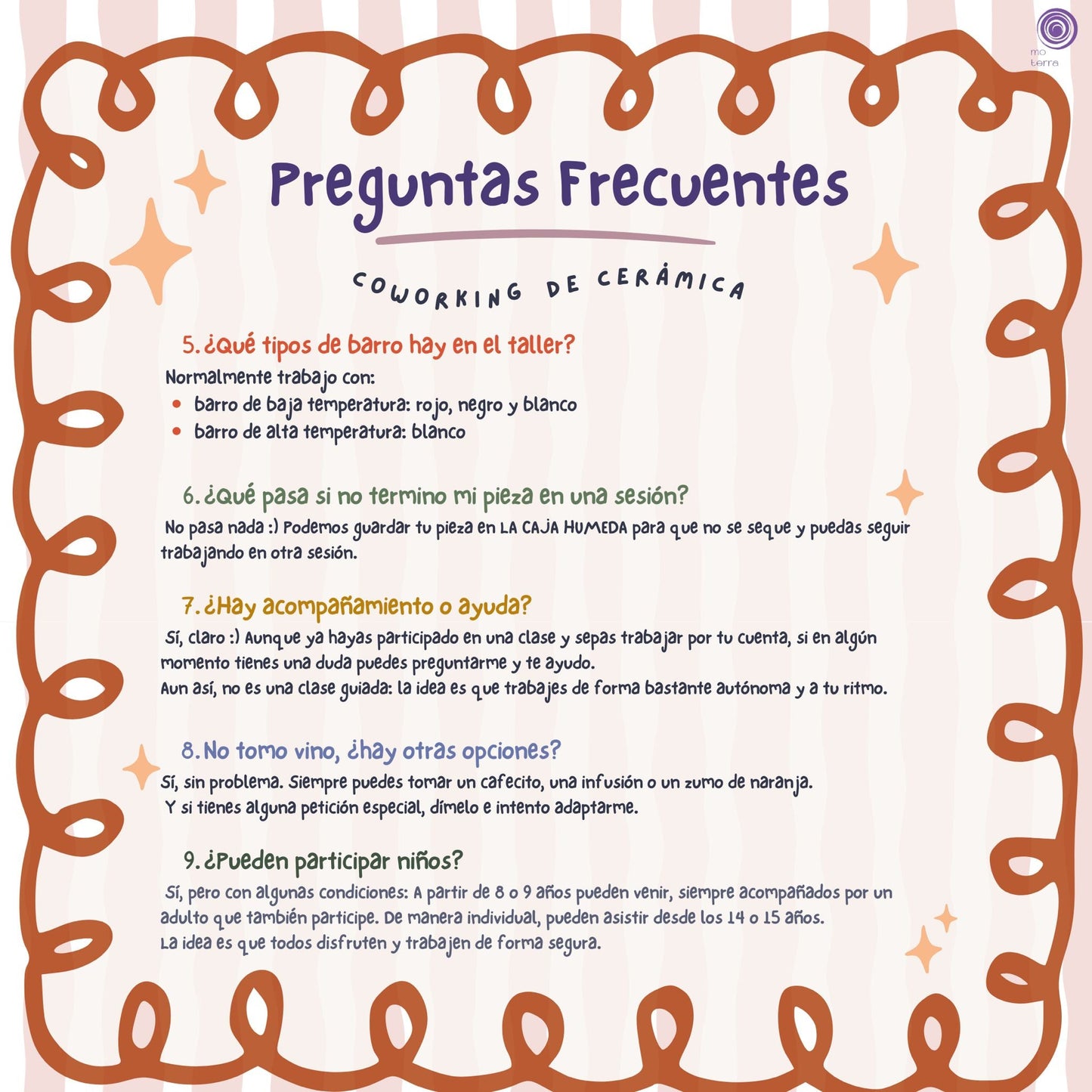 Cerámica, Vinito y Buen Rollito - MIERCOLES - Mo Terra Pottery