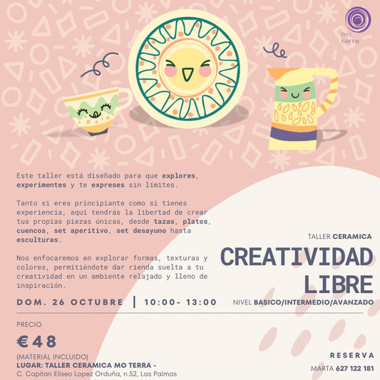 Creatividad libre **Octubre** - Mo Terra Pottery
