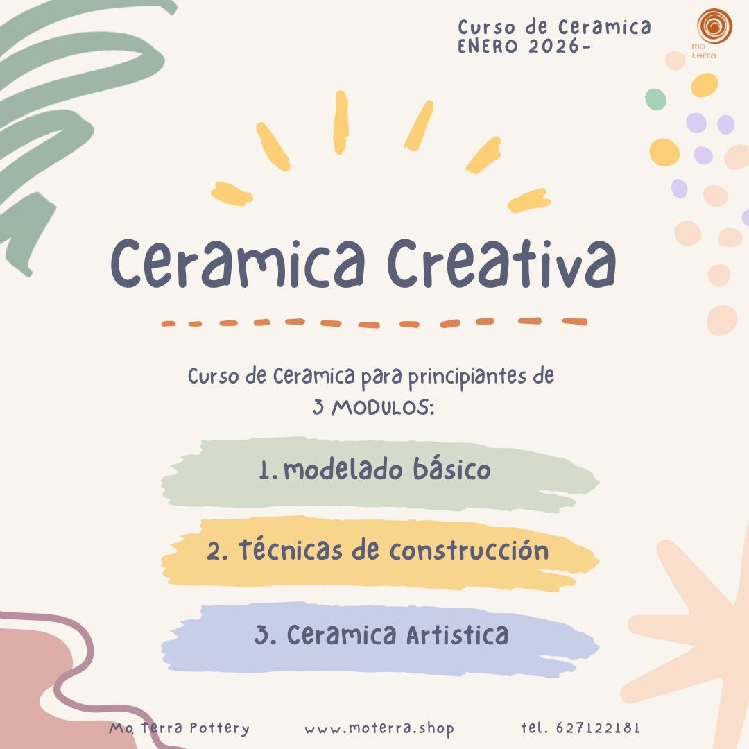 Curso de Ceramica **Enero 2026** - Mo Terra Pottery