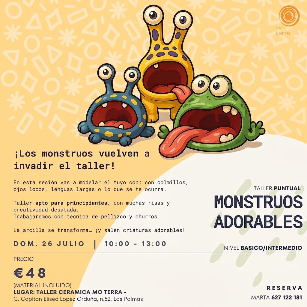 Monstruos Adorables ** Julio ** - Mo Terra Pottery