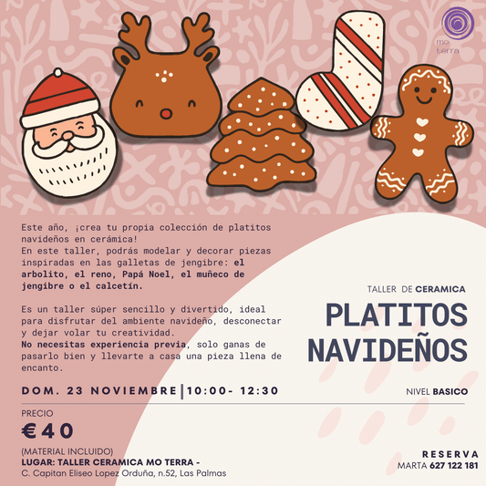 Platitos Navideños - Mo Terra Pottery