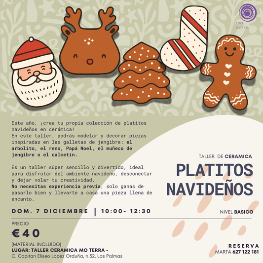 Platitos Navideños **Diciembre** - Mo Terra Pottery