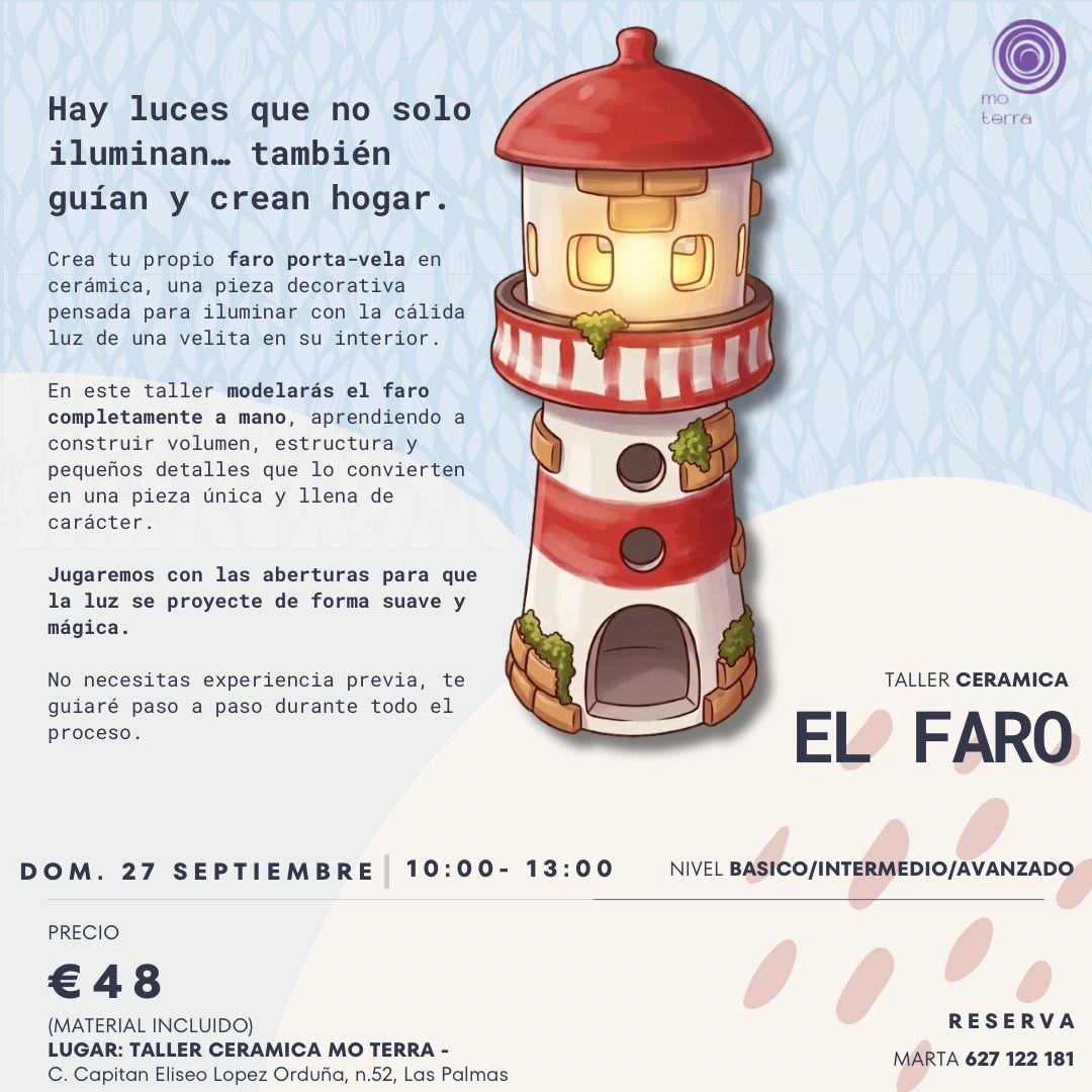 Taller El Faro ** Septiembre ** - Mo Terra Pottery