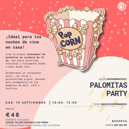 Taller Palomitas Party ** Septiembre ** - Mo Terra Pottery
